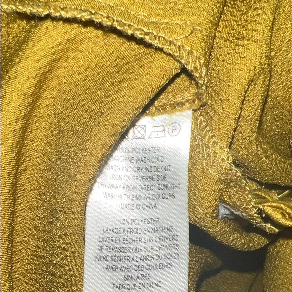 French Connection deep mustard midi Women's Dress - Picture 9 of 9